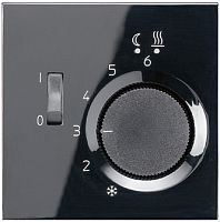 Лицевая панель Jung LS990 для терморегулятора черный картинка